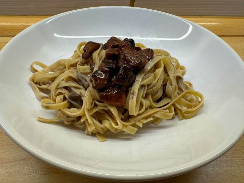 Opilé těstoviny s hříbky – Pasta ubriaca con funghi porcini