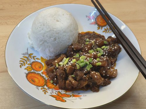 Pikantní marinovaný vepřový bůček – 매운 양념 삼겹살