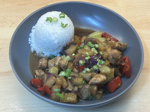 Havajské kuře z jednoho plechu – Hawaiian Chicken Sheet Pan Dinner