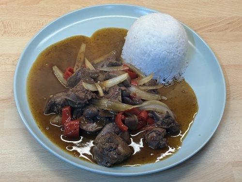 Kuřecí játra restovaná v sa tế omáčce – Gan gà xào sa tế