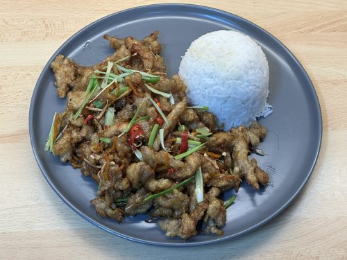 Guo Bao Rou – křupavé vepřové ve sladkokyselé omáčce – 锅包肉 – guō bāo ròu
